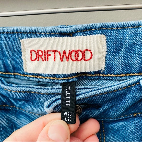 DRIFTWOOD Colette Cropped Denim Jeans Blue Sz 26 - Picture 5 of 15